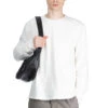 AMUSE Knit Pocket LS Tee - White