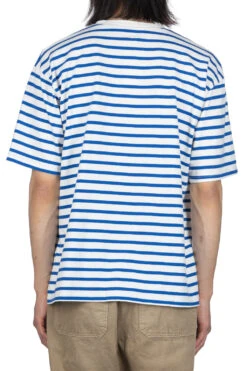 Border Jersey Crew T (CATPITAL) - Blue -Modish Attire Store Kapital Border Jersey Crew T CATPITAL Blue EK 957 1412 WBL 04 m