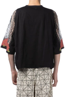 Burn-Out Jersey Raglan HUGE T (Virgin Mary) - Black -Modish Attire Store Kapital Burn Out Jersey Raglan HUGE T Virgin Mary Black EK 1254SCA BLK 04 m