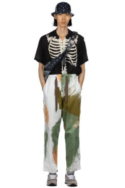 Front Page 36 Combed Burberry BRUSH-CAMO EASY Pants - White