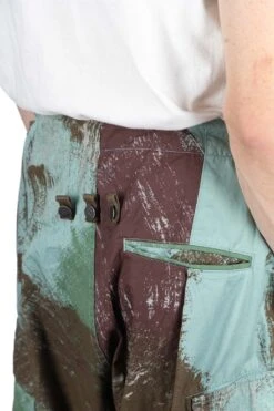 Combed Burberry BRUSH-CAMO JUMBO Cargo Pants - Turquoise -Modish Attire Store Kapital Combed Burberry BRUSH CAMO JUMBO Cargo Pants Turquoise K2304LP143 TAQ noe 07 m