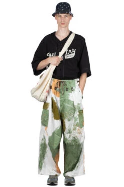 Combed Burberry BRUSH-CAMO JUMBO Cargo Pants - White