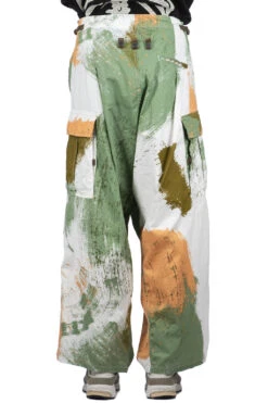 Combed Burberry BRUSH-CAMO JUMBO Cargo Pants - White -Modish Attire Store Kapital Combed Burberry BRUSH CAMO JUMBO Cargo Pants White K2304LP143 WH noe 04 m