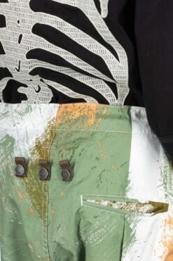 Combed Burberry BRUSH-CAMO JUMBO Cargo Pants - White -Modish Attire Store Kapital Combed Burberry BRUSH CAMO JUMBO Cargo Pants White K2304LP143 WH noe 07 m