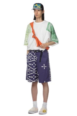 Combed Burberry Homongo Cross Easy Shorts - Navy -Modish Attire Store Kapital Combed Burberry Homongo Cross Easy Shorts Navy K2105SP153 NV 27 m