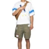 Cotton Burberry Remake Shorts Men's - Khaki