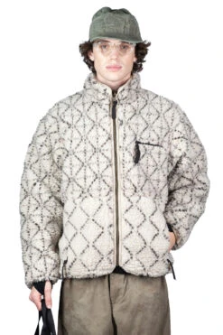 DO-GI SASHIKO BOA Fleece Reversible Blouson - Natural