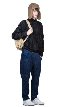 Denim X Waffle Quilting Sarouel NOUVELLE Pants -Modish Attire Store Kapital Denim x Waffle Quilting Sarouel NOUVELLE Pants EK 1263 noe 06 m