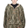 Drunk Stripe Fleece BAJA Parka - Khaki