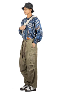 Fast Dry Twill EASY JUMBO Cargo Pants - Khaki -Modish Attire Store Kapital Fast Dry Twill EASY JUMBO Cargo Pants Khaki EK 1493 08 m