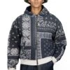 Fleece Knit BANDANA BIVOUAC Hooded Blouson