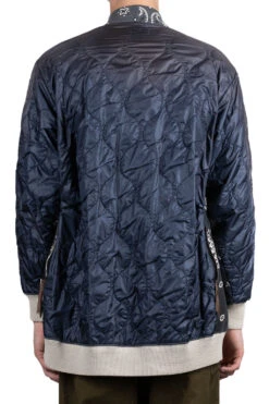 Fleecy Knit Bandana BIVOUAC Cardigan - Black -Modish Attire Store Kapital Fleecy Knit Bandana BIVOUAC Cardigan Black K1910LC072 BLK 25 m