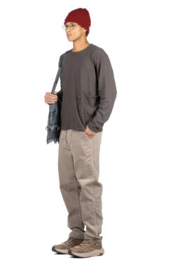 Gauze Jersey BISCUIT Pocket LS Tee - Ink Black -Modish Attire Store Kapital Gauze Jersey BISCUIT Pocket LS Tee Ink Black K2309LC048 06 m