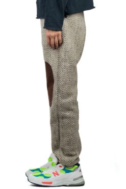 Herringbone Heavy Fleece Easy Pants - Beige X Khaki -Modish Attire Store Kapital Herringbone Heavy Fleece Easy Pants Beige x Khaki K2110LP1188 11 m