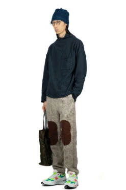 Herringbone Heavy Fleece Easy Pants - Beige X Khaki -Modish Attire Store Kapital Herringbone Heavy Fleece Easy Pants Beige x Khaki K2110LP1188 16 m