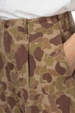Herringbong HAPPY PEEK-A-BOO Camo NIME Pants -Modish Attire Store Kapital Herringbong HAPPY PEEK A BOO Camo NIME Pants K2209LP025 ac 24 m