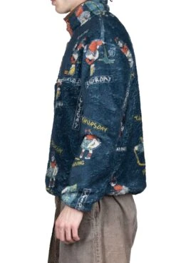 Kountry Calendar Fleece Pullover - Navy -Modish Attire Store Kapital Kountry Calendar Fleece Pullover Navy K2110LC112 EK 1342 03 m