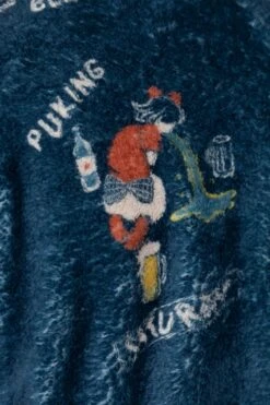 Kountry Calendar Fleece Pullover - Navy -Modish Attire Store Kapital Kountry Calendar Fleece Pullover Navy K2110LC112 EK 1342 07 m