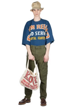 Light Canvas RINGOMAN Cargo Pants - Khaki -Modish Attire Store Kapital Light Canvas RINGOMAN Cargo Pants Khaki EK 562 KHA 09 m