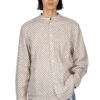 Linen CHIMA-MON Stand Collar Shirt