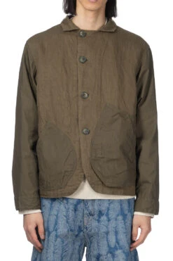 Linen Chino Cloth X Gabardine RINGOMAN Coverall - Khaki -Modish Attire Store Kapital Linen Chino Cloth x Gabardine RINGOMAN Coverall Khaki EK 1575LJ KHA 12 m