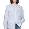 OX Stripe Drizzler Work Shirt - Blue