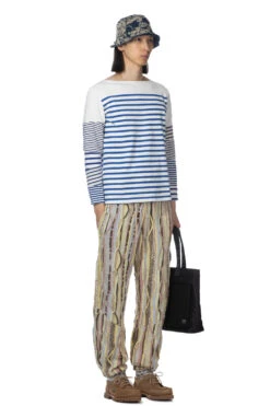 PANEL Stripe Jersey Hippie Sleeve T -Modish Attire Store Kapital PANEL Stripe Jersey Hippie Sleeve T K2204LC085 noe 18 m