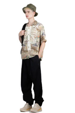 Rayon KAMEKAMEHA BONE Aloha Shirt - Brown -Modish Attire Store Kapital Rayon KAMEKAMEHA BONE Aloha Shirt Brown EK 1214SS BR noe 27 m