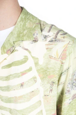 Rayon KAMEKAMEHA BONE Aloha Shirt - Khaki -Modish Attire Store Kapital Rayon KAMEKAMEHA BONE Aloha Shirt Khaki EK 1214SS KHA 05 m