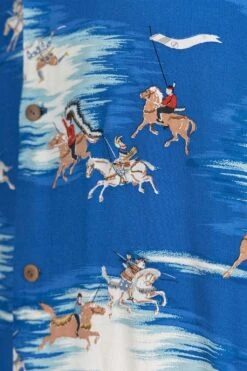 Rayon KAMIKAZE Aloha Shirt - Blue -Modish Attire Store Kapital Rayon KAMIKAZE Aloha Shirt Blue K2305SS196 06 m