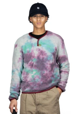 Front Page 24 Reverse Fleece Tie Dye Packed T (ASHBURY DYED) - Blue