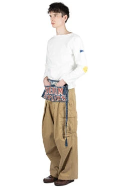 Rip Stop JUMBO Cargo Pants - Beige -Modish Attire Store Kapital Rip Stop JUMBO Cargo Pants Beige EK 1374 BE 08 m