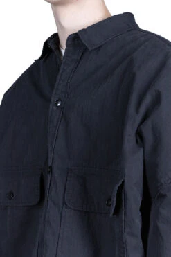 Rip Stop Sloppy Shirt Coat - Black -Modish Attire Store Kapital Rip Stop Sloppy Shirt Coat Black EK 1149 BLK noe 07 m