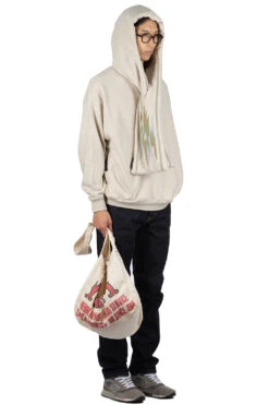 SWT Knit X Ortega Jersey KESA Parka - Natural -Modish Attire Store Kapital SWT Knit x Ortega Jersey KESA Parka Natural K2303LC069 ac 08 m