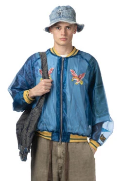 Sheer Pearl Souvenir JKT (EAGLE) - Dark Blue