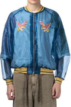 Sheer Pearl Souvenir JKT (EAGLE) - Dark Blue -Modish Attire Store Kapital Sheer Pearl Souvenir JKT EAGLE Dark Blue K2404LJ148 DBL 03 m