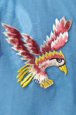 Sheer Pearl Souvenir JKT (EAGLE) - Dark Blue -Modish Attire Store Kapital Sheer Pearl Souvenir JKT EAGLE Dark Blue K2404LJ148 DBL 07 m