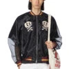 Sheer Pearl Souvenir JKT (RAIN SKULL) - Black