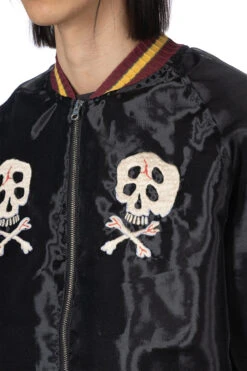 Sheer Pearl Souvenir JKT (RAIN SKULL) - Black -Modish Attire Store Kapital Sheer Pearl Souvenir JKT RAIN SKULL Black K2404LJ147 BLK 15 m