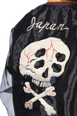 Sheer Pearl Souvenir JKT (RAIN SKULL) - Black -Modish Attire Store Kapital Sheer Pearl Souvenir JKT RAIN SKULL Black K2404LJ147 BLK 18 m