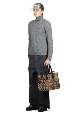 TOP Jersey High Neck Pocket Long Sleeve T - Charcoal -Modish Attire Store Kapital TOP Jersey High Neck Pocket Long Sleeve T Charcoal K2310LC098 CHA TA 07 m