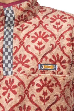 YOSEMITE Arabesque Fleece Pullover - Beige -Modish Attire Store Kapital YOSEMITE Arabesque Fleece Pullover Beige K2210LC082 BE ac 05 m