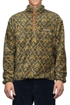 Front Page -Modish Attire Store Kapital YOSEMITE Arabesque Fleece Pullover Khaki K2210LC082 KHA noe 02 m