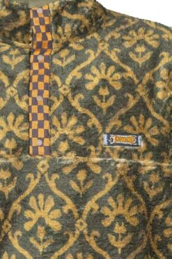 YOSEMITE Arabesque Fleece Pullover - Khaki -Modish Attire Store Kapital YOSEMITE Arabesque Fleece Pullover Khaki K2210LC082 KHA noe 05 m