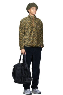 YOSEMITE Arabesque Fleece Pullover - Khaki -Modish Attire Store Kapital YOSEMITE Arabesque Fleece Pullover Khaki K2210LC082 KHA noe 06 m