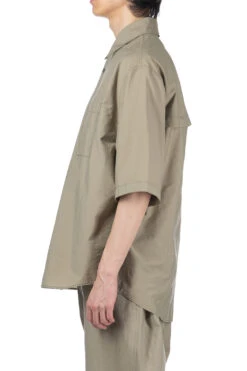 Lemaire Double Pocket SS Shirt - Dusty Khaki -Modish Attire Store LEMAIRE Double Pocket SS Shirt Dusty Khaki SH1079 LF1234 GR641 2003