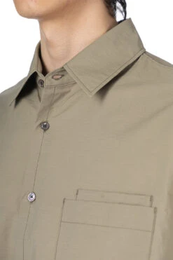Lemaire Double Pocket SS Shirt - Dusty Khaki -Modish Attire Store LEMAIRE Double Pocket SS Shirt Dusty Khaki SH1079 LF1234 GR641 2005