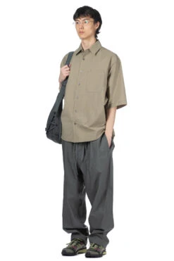 Lemaire Double Pocket SS Shirt - Dusty Khaki -Modish Attire Store LEMAIRE Double Pocket SS Shirt Dusty Khaki SH1079 LF1234 GR641 2010