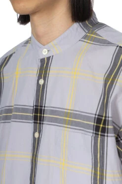 TYP Check Loose Fit BC Shirt - Grey X Black -Modish Attire Store Manual Alphabet TYP Check Loose Fit BC Shirt Grey x Black MA S 710 05