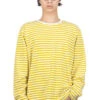 COOLMAX Stripe Jersey LS Tee - Yellow X Natural